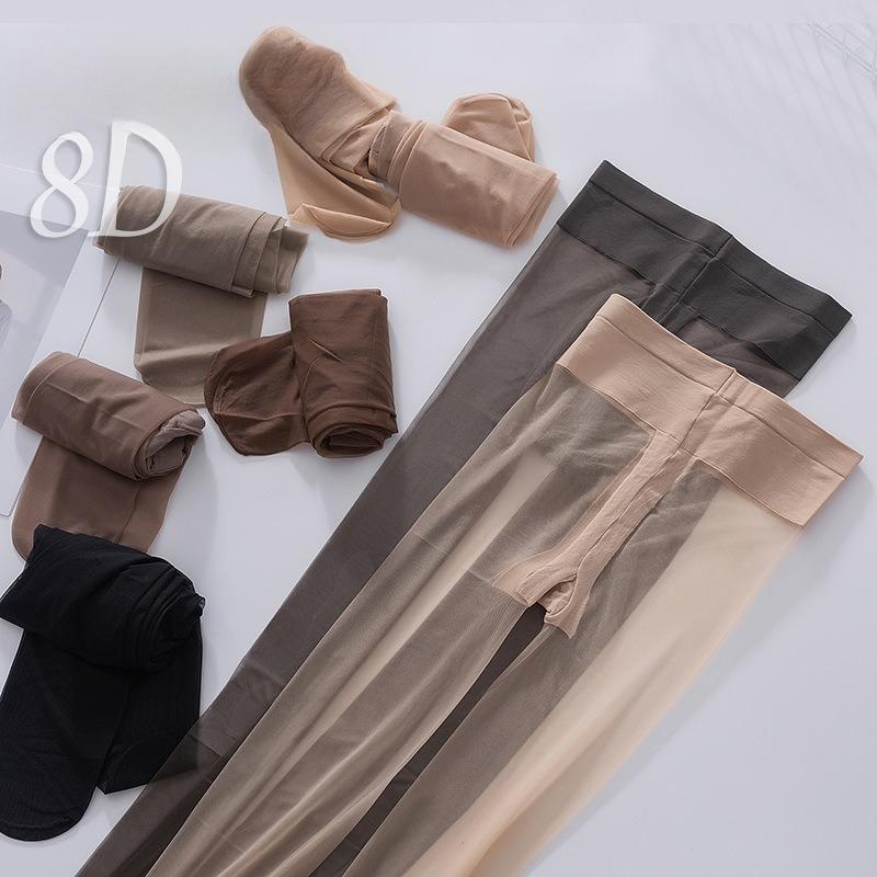 2026 New 8D Sexy Breathable Tights Transparent Women Pantyhose Ultra-thin Nylon Tights Clear Female Stretchy Stockings T Crtoch