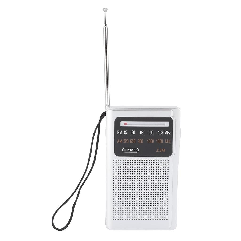 Portable AM FM Radio Clear Sound Quality Long Battery Life Pocket Radio for Travel Outdoor Activities Style 1