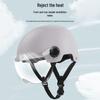 3C Certified Women's Electric Scooter Helmet, Breathable, Sun-Protection, All-Season Half Helmet for Motorcycle Riding.