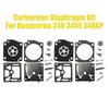 Carburetor Repair Diaphragm Kit For Husqvarna 340 345 346 353 350 346XP Chain Saw Spare Part Zama RB-122 RB 122 2pcs