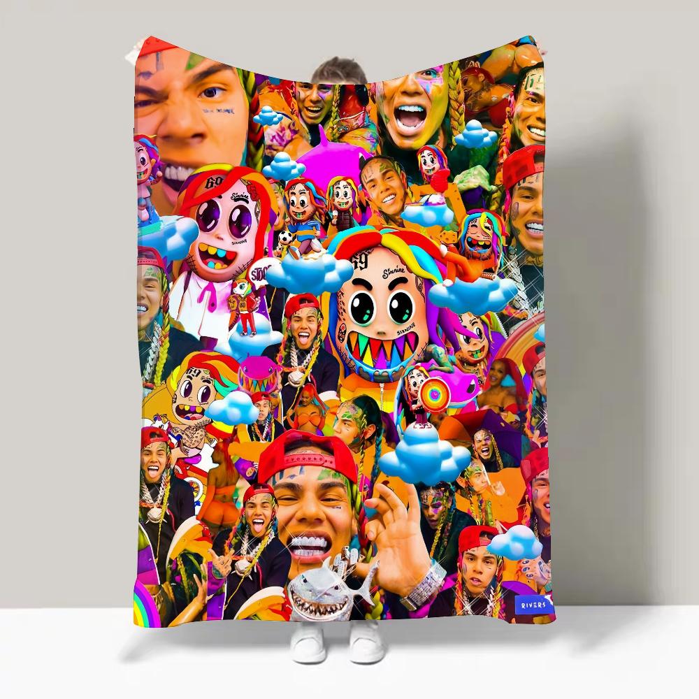 Rapper 6-6ix9ine Blanket Design Lightweight  For Dorms, Naps, Living Room, Office,Sofa,All-Season