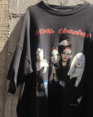 Coal Chamber Europe Schwarzes Kurzarm-Nachdruck-T-Shirt Klassischer Stil S5XL Unisex-T-Shirt