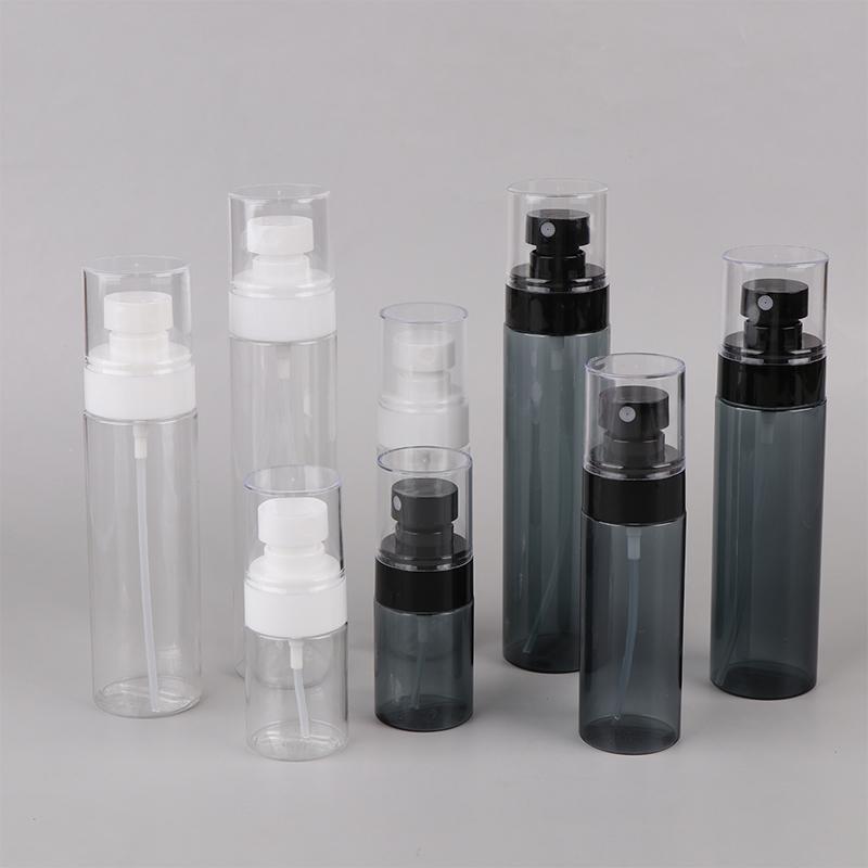 30/60/100/120ml Butelka z rozpylaczem Podróżny dozownik Pusta Przezroczysta/Czarna Makijaż Alkohol Bardzo drobna mgiełka Nawilżanie twarzy Przenośny