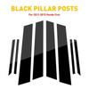 8x Glossy Black Car Door Window Pillar Post Cover Trim For Honda Civic 12-15 US