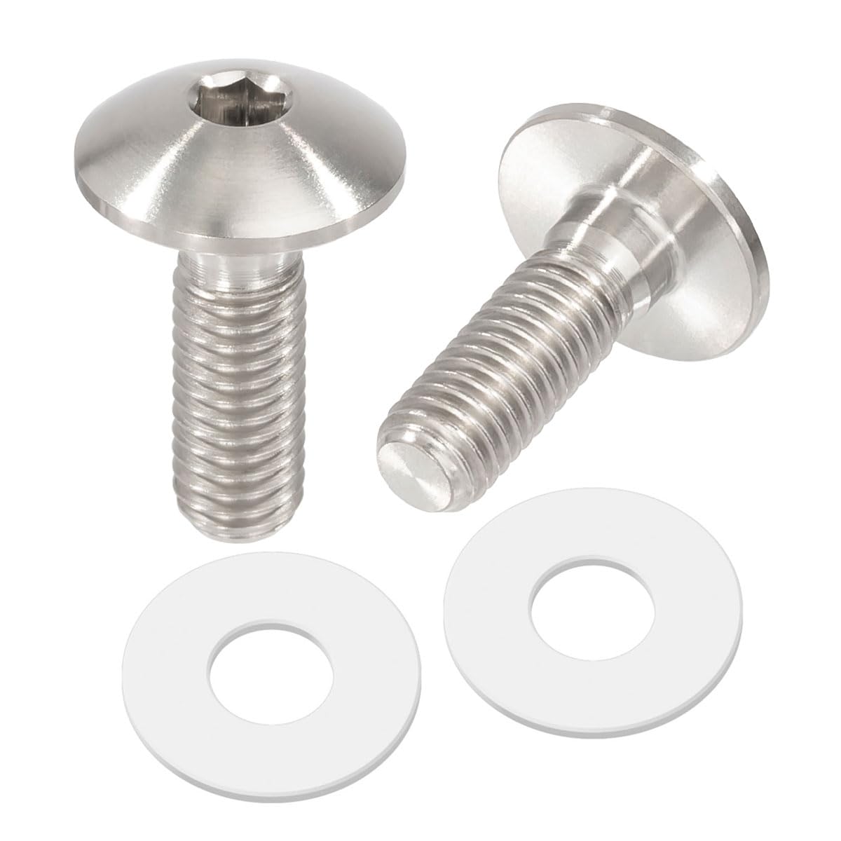 

Болт титановый для экрана ZETA RACING M5 x 15 мм, 2 шт., общего назначения с нейлоновой шайбой, Dirt Freak D4992 (Старый номер модели: ЗТ14-5152)