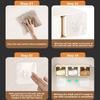 AOBT Wall-mounted Moisture-proof Seasoning Box for Home Kitchen with Condiment Bottles for Salt, MSG, and Other Condiments.