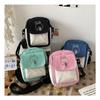 Cute Canvas One Shoulder Womens Bag Little Rabbit Korean Versi Fashi Crossbody Bag Female Student Cott Womens Handbag
