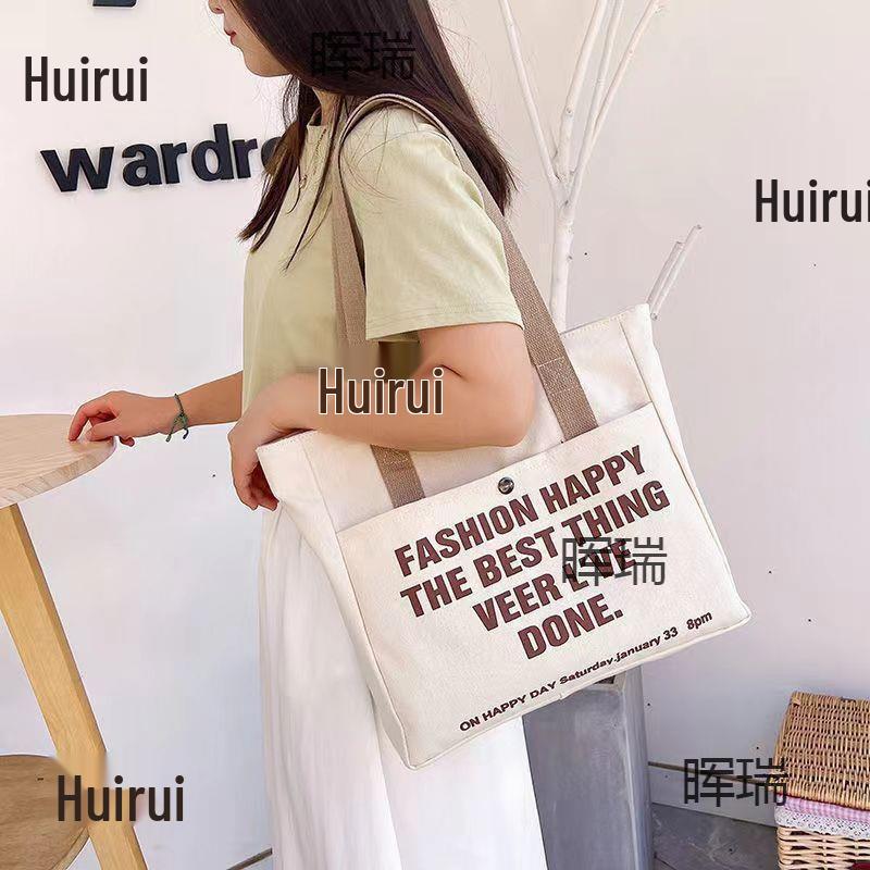 Mori Style Women's Canvas Shoulder Bag - Large Capacity for Books, Students, Commute, and More