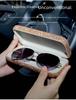 Cutie de depozitare pentru ochelari de soare auto cu incrustații de diamante: Accesoriu de interior portabil și elegant