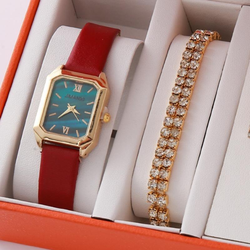 New Small Dial Silver Small Steel Belt Five-Piece Set Women S Jewelry Five-Piece Set bulk price