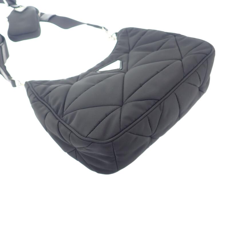Prada 1BC151 Shoulder Bag Black Nylon Women