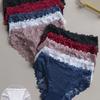 Ladies Summer Color Pure Cotton Lace Hollow Breathable Comfortable No Trace Briefs
