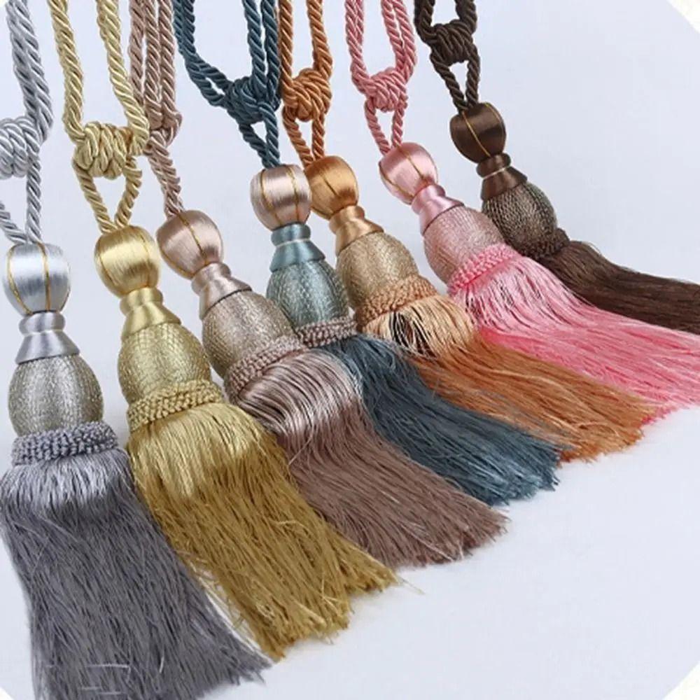 Punch-free Curtain Tiebacks No Installation Curtain Holder Curtain Tassels Tieback For Home Decor