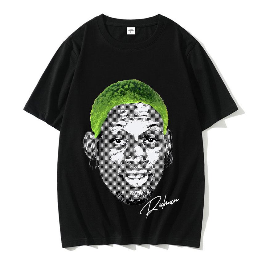 Hot Sale The Worm Dennis RodUnisex Graphic T Shirt Unisex Women Boys Basketball Short Sleeve T Shirts Male Cotton Oversized Streetwear