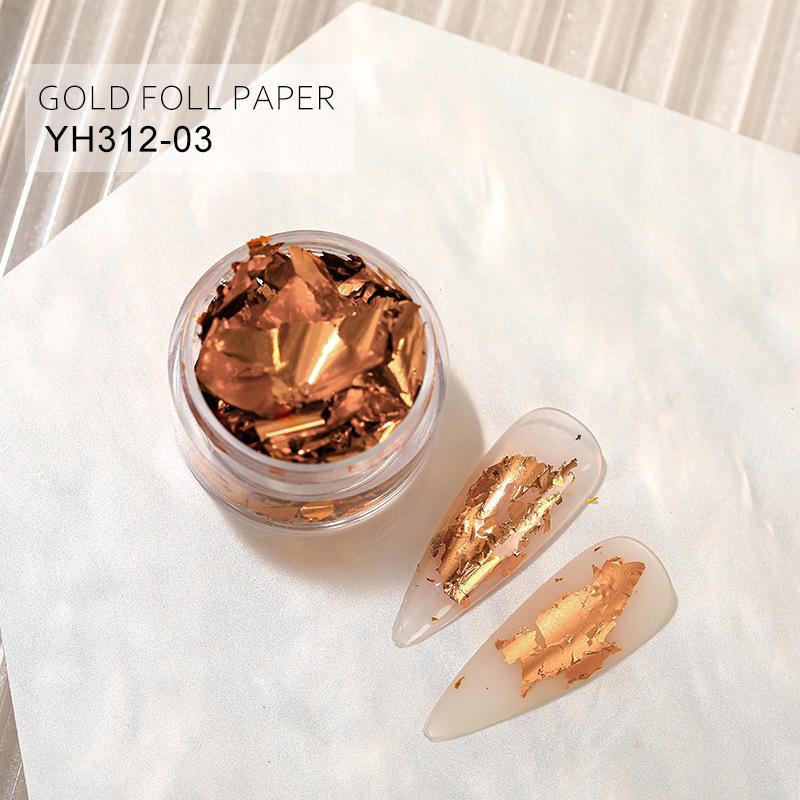 

Ультратонкі райдужні золотисті та сріблясті фрагменти нігтьової фольги