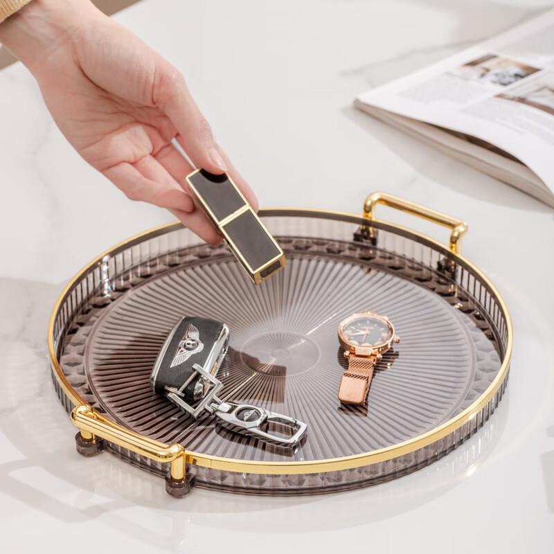 Luxury Round Acrylic Serving Tray 1 pc