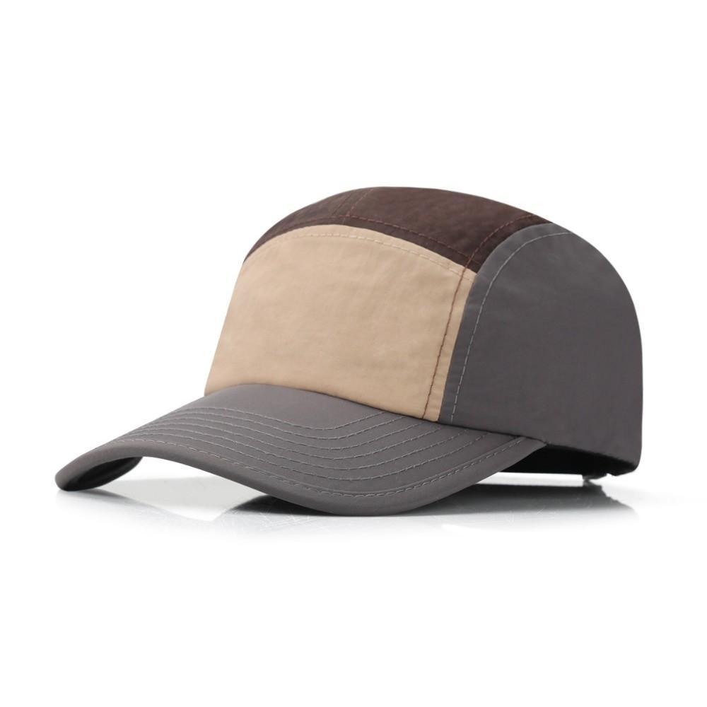 Nylon Baseball Cap Quick Drying Lightweight Sun Visor Cap Breathable 5 Panel UV Protection Cap Outdoor Fishing Hiking Golf