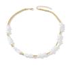 Irregular imitation pearl necklace European and American jewelry retro light luxury high sense stacked collarbone chain jewelry