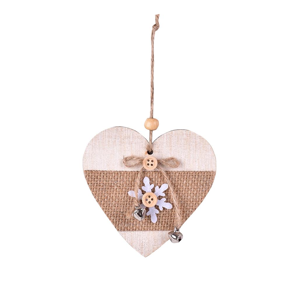 Dřevěný Vánoční Přívěsek, Pěticípá Hvězda Elk House, Vánoční strom Angel Love, Malý přívěsek, Vánoční dekorace