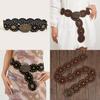 Ethnic Style Bull Head Belt With Metal Clasp For Western Fashion Accessories