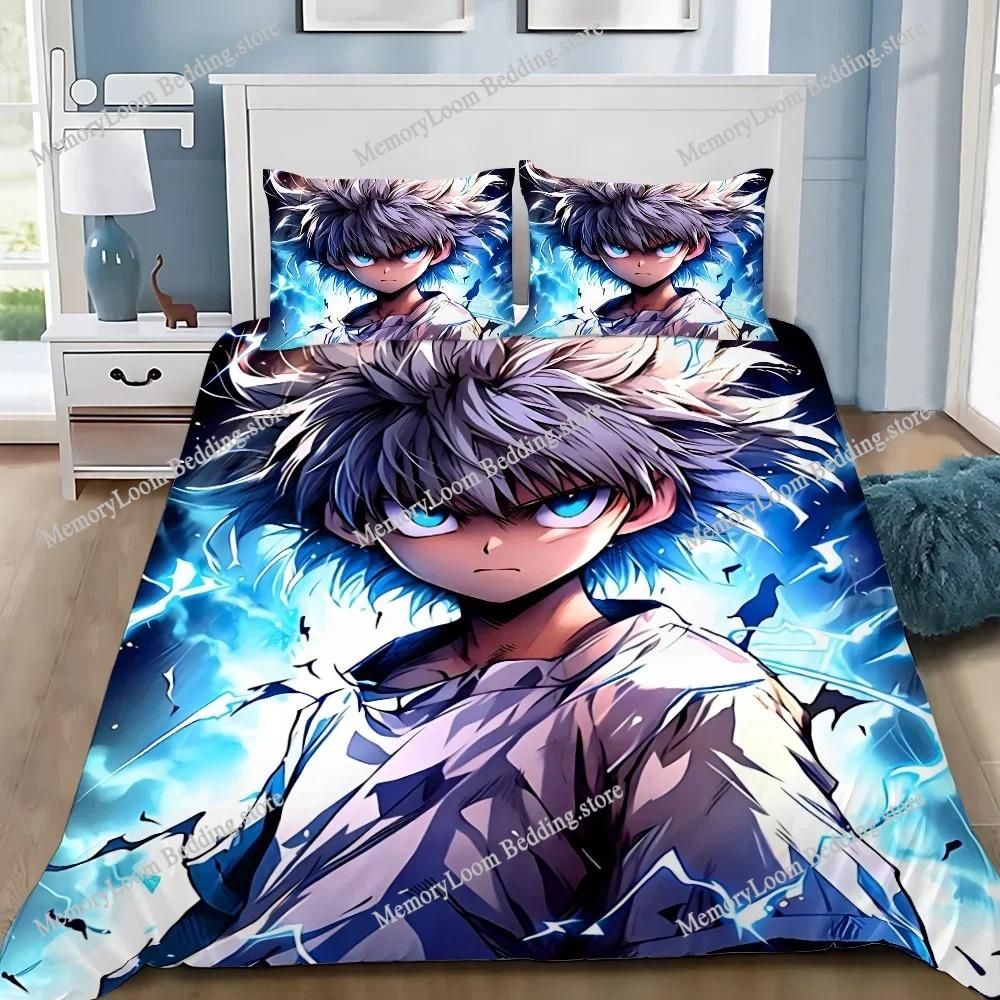 Home Textile Cartoons Fun Hunter X Hunter Duvet Cover Pillow Case Boy Girl Bedding Set King/Queen/Twin Size Soft Polyester
