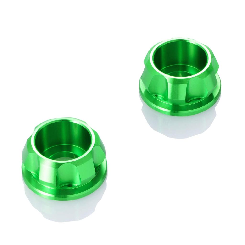 Daytona 91928 Premium Zone Motorcycle Cap Bolt Collar M8, Lime Green, 2 Pieces