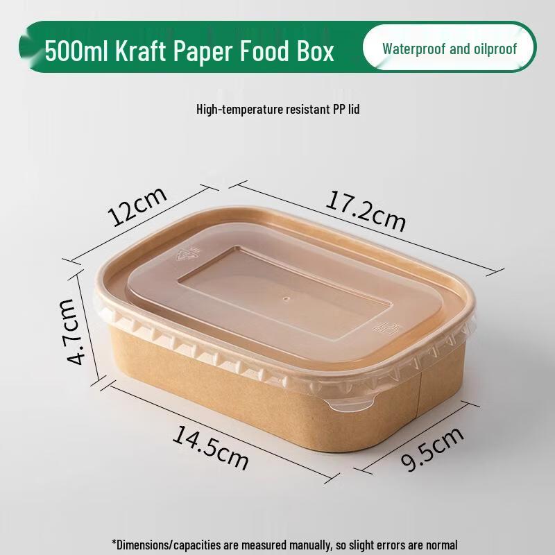 Einweg-Mittagsboxen aus Kraftpapier