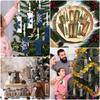 6PCS Wood Christmas Hanging Decoration Handcrafted Style Drop Ornament Festive Gift  Home Decoration