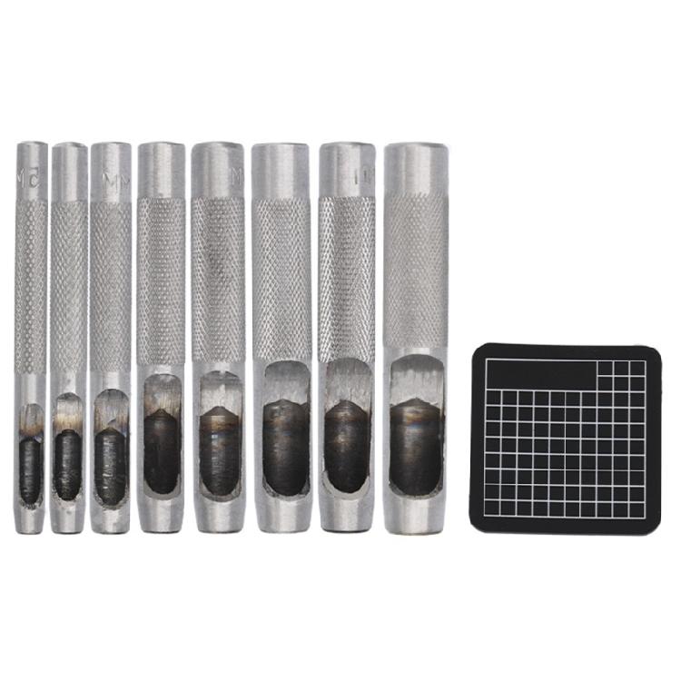 1-13mm Round Hole Punch Cutter Punch Tool Set Stainless Steel Hole Punch Set Practical Leather Punch Tool