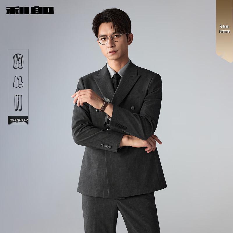 LILANZ Men s Double-Breasted 3-Piece Suit Set 185