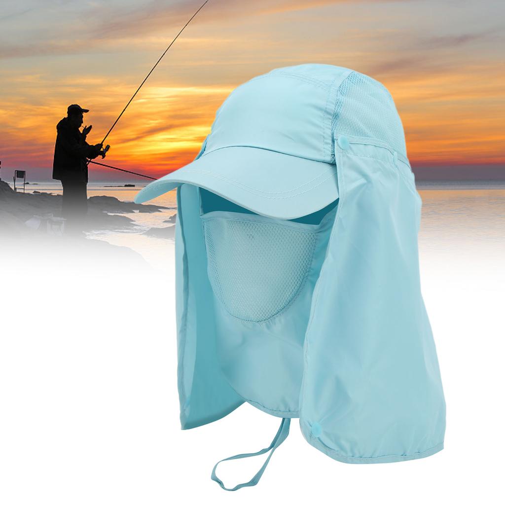 Sun Hat Windproof Sand Prevent with Neck Cover for Outdoor Fishing Hiking Camping