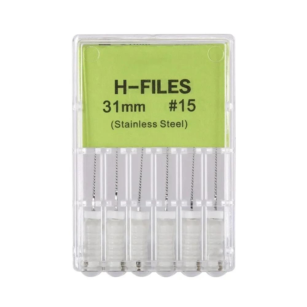 High Quality Dental H- Files Stainless Steel Hand Use Root Canal H File Endodontic Treatment File for Dentistry Instrument