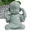DIY Mini Bald Monk Chinese Style Buddha Statue Durable Little Monk Ornament  Fish Pond Landscaping
