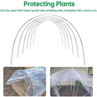 18/30Pcs Greenhouse Hoops Set Reusable Bendable Fibreglass Grow Set With Protective Net Garden Detachable Fiberglass Frame