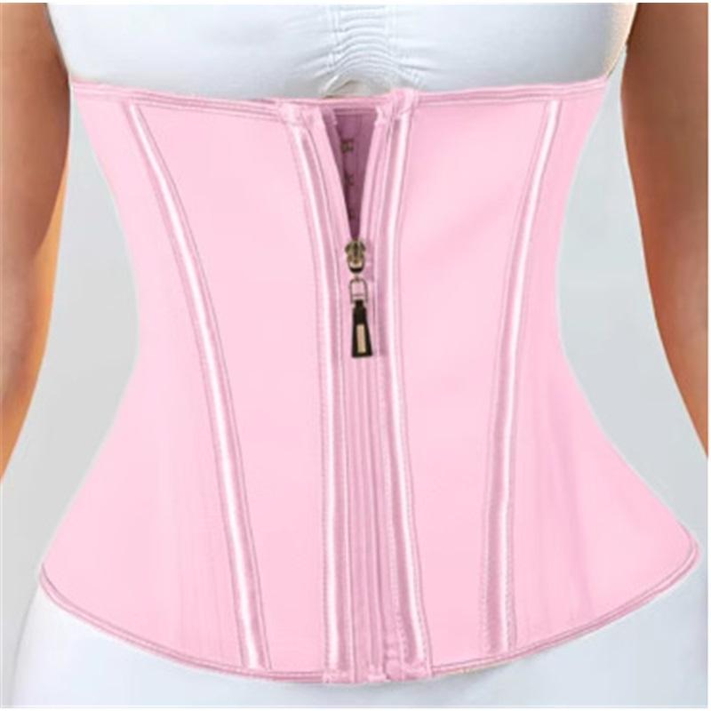 

Богиня песочных часов Латексный пояс для талии и живота Сильный компрессионный пояс Женский пояс для ограничения талии Спортивный формирующий пояс Пояс для талии XXXL розовый