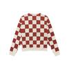 Vans Grid Round Neck Pullover Couple Style Red Men's VN0A5H98YTW