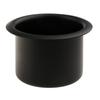Aluminum Cup Drink Holder for Marine, Boat, RV, Camper, Trailer, Motorhome - Inner Diameter: 80mm/ 3.31inch, Black