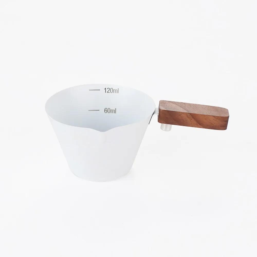 With Scale Espresso Measuring Cup with Handle Stainless Steel Espresso Mug Coffee Shot Kitchen Measuring Accesso