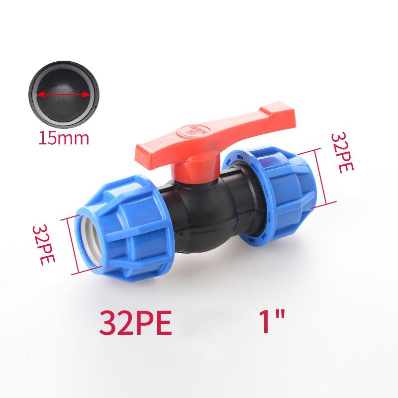 1pcs 20/25/32mm 1/2" 3/4" 1" PE Pipe Quick Connector Elbow Reducing Water Pipe Joint Tap Water Irrigation