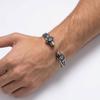 Gothic Wolf Head Cuff Bracelet Man Solid Stainless Steel Men's Open Bracelets and Bangles Punk Rock Viking Jewelry Gifts Male