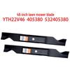 YTH22V46 46" Lawnmower Blades for Husqvarna, Craftsman, Poulan 405380