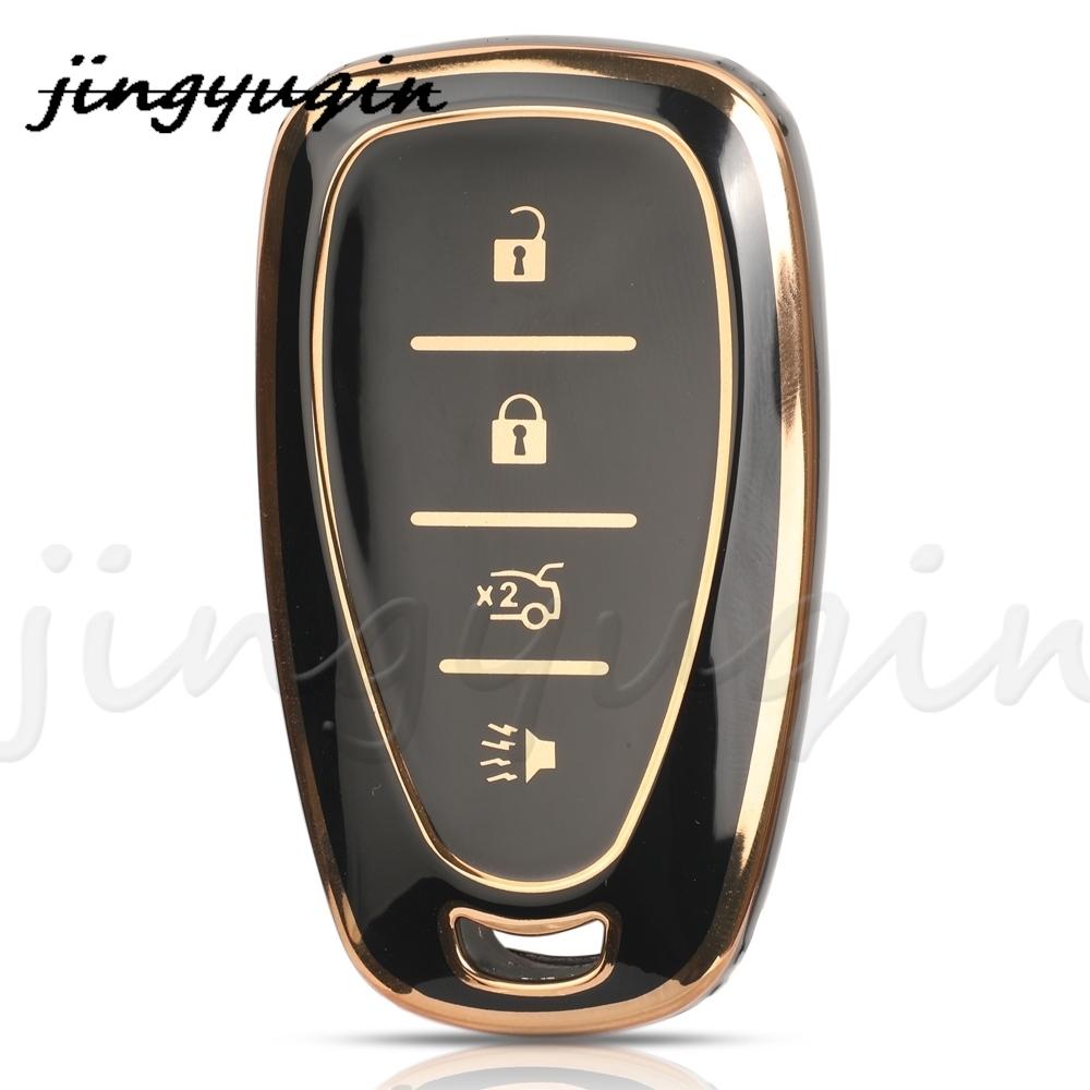 Jyq Tpu Auto Remote Car Key Case For Chevrolet Chevy Camaro Cruze Malibu Equinox Onix Spark Equinox Sonic Volt Protect Shell