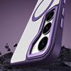 For Samsung Galaxy S23 Ring Kickstand Magnetic Phone Case TPU+Acrylic Matte Phone Cover
