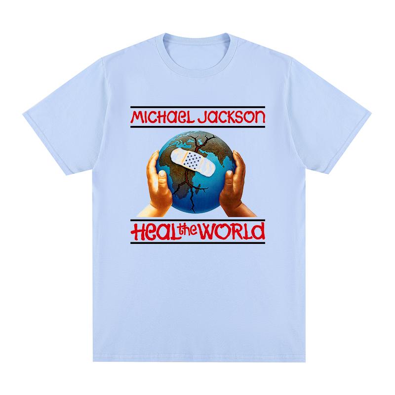 

Heal the World Michael Jackson Vintage Pop Tshirt Cotton Men T shirt New Tee Tshirt Womens Tops 4XL
