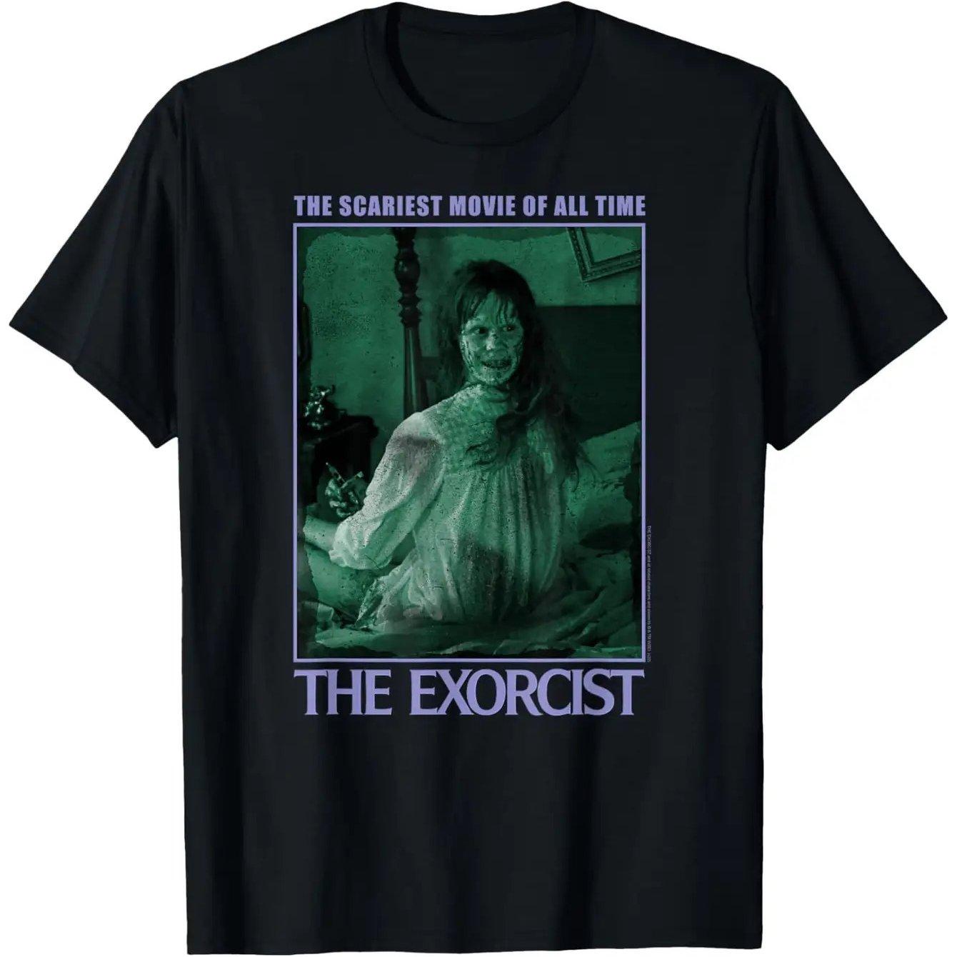 

American Retro Exorcist Horror Movie T-shirt, All Season Men s and Women s Pure Cotton Casual Fashion Streetwear 4XL