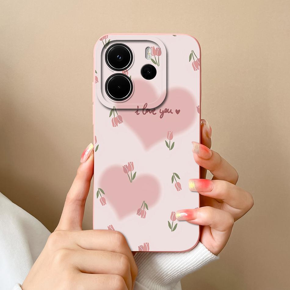 For Redmi Note 14 4G Europe Case Cute Cartoon Full Protection Funda For Redmi Note14 Liquid Silicone Shockproof Back Covers Capa