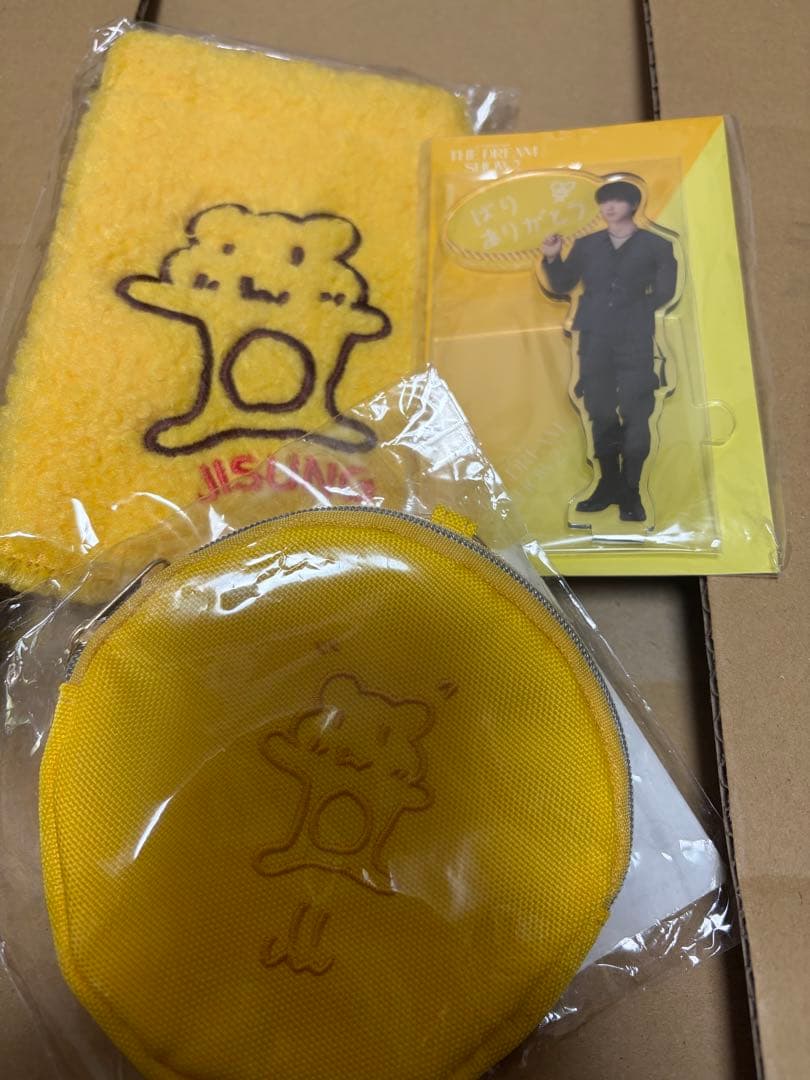 

[USED] NCT DREAM Dream Shop Goods Acrylic Stand Boa Pouch Mini Pouch Jisung