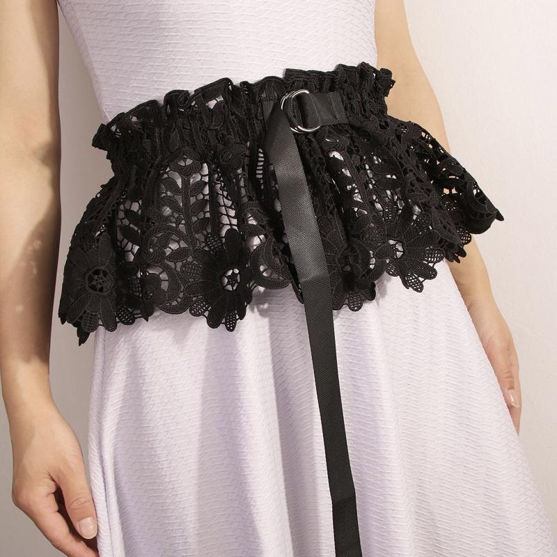 Corsetto con Fiore di Pizzo Fasce a Cintura per Donne Banchetto Elastico Stretto Vita Alta Modellante Cintura Modellante per il Corpo