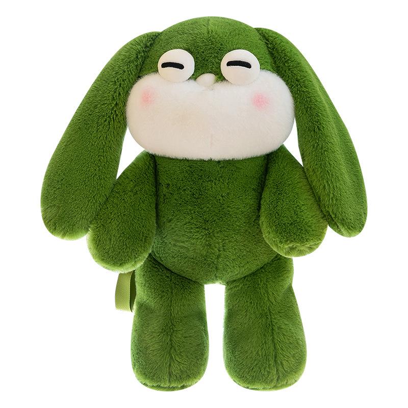 Cartoon Eyes Rabbit Plush Toy Children Sleeping Doll Girls Travel Fashion Backpack Birthday Gift