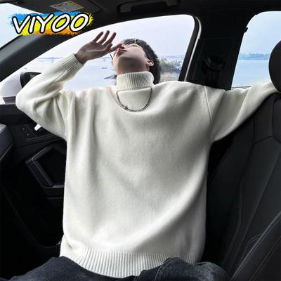 2024 Men's Women's Winter Clothes Turtleneck Sweater Knit Knitwear Tops Blouse Long Sleeve T-Shirts For Men Streetwear Sweatshirts Pullovers